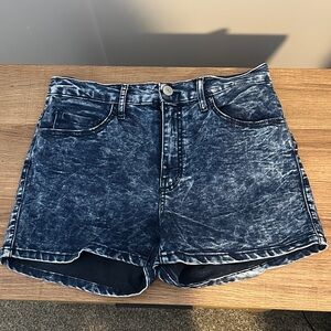 Acid Wash Denim Women's Jean Shorts